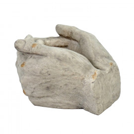 Cupped Hands Planter – weathered stone effect