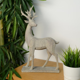 Deer Carved Wood Effect