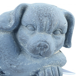 Dog Planter – blue iron effect