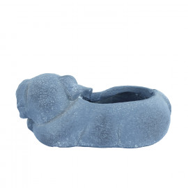 Dog Planter – blue iron effect