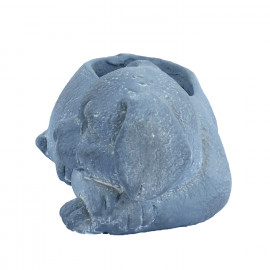 Dog Planter – blue iron effect