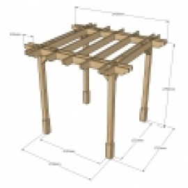 Double Premium Pergola - 4 Post