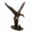 Duck in Flight – dark verdigris