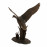 Duck in Flight – dark verdigris