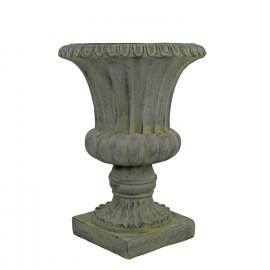 Fluted Urn Tall 71cm Verdigris Effect