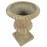 Fluted Urn Tall 71cm Weathered Dark Stone Effect