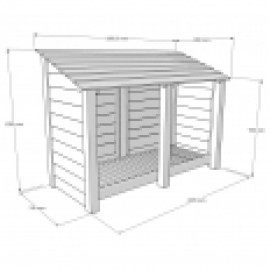 Hambleton log store - 4ft