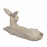 Hare Lying – white stone effect