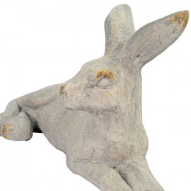 Hare Lying – white stone effect