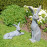 Hare Sitting – blue iron effect