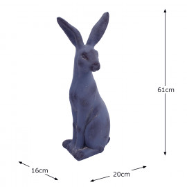 Hare Sitting – blue iron effect