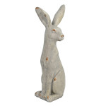 Hare Sitting – white stone effect