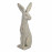 Hare Sitting – white stone effect