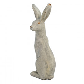 Hare Sitting – white stone effect