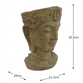 Head Planter Stone Effect