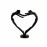 Heart Couple – Elur Iron Figurine