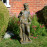 Hector Hunter Boy Statue – rust effect
