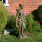 Heidi Hunter Girl Statue – rust effect