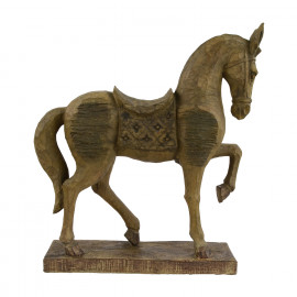 Horse Carved Wood Effect