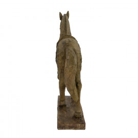 Horse Carved Wood Effect
