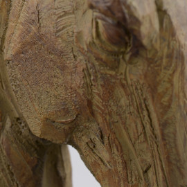 Horse Head Carved Wood Effect