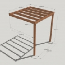 Lean to Box Pergola