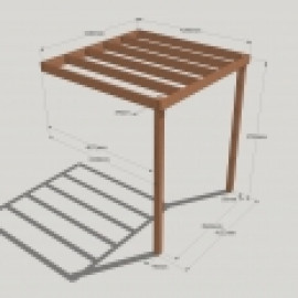 Lean to Box Pergola