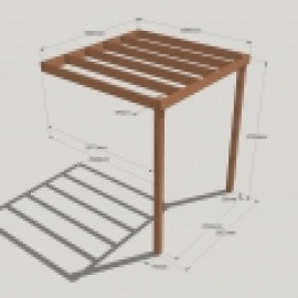Lean to Box Pergola