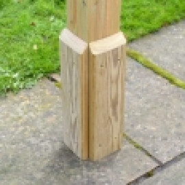 Lean to Garden Pergola - 2 Post