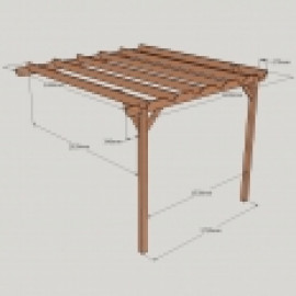 Lean to Garden Pergola - 2 Post