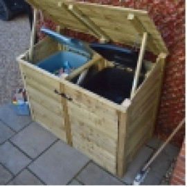 Morcott double wheelie bin storage unit