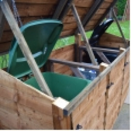 Morcott triple combo bin storage unit
