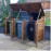 Morcott triple wheelie bin storage unit