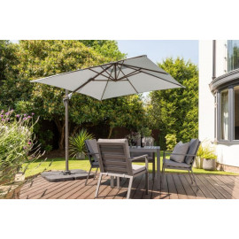 Norfolk 2.5m Kit Square Royce Junior Cantilever Parasol with 80kg Base & Cover Offer
