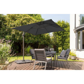 Norfolk 2.5m Kit Square Royce Junior Cantilever Parasol with 80kg Base & Cover Offer