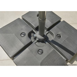 Norfolk 2.5m Kit Square Royce Junior Cantilever Parasol with 80kg Base & Cover Offer