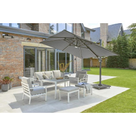 Norfolk 3m Kit Square Royce Ambassador Cantilever Parasol with 90kg Wheeled Base & Cover Offer
