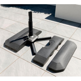 Norfolk Leisure 3m Round LED Cantilever Parasol & Base