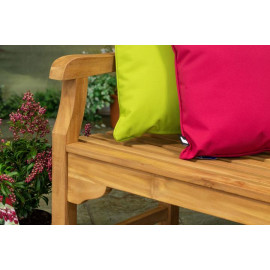 Norfolk Leisure Teak 4ft Kingsbury Hardwood 2 Seater Garden Bench