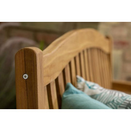Norfolk Leisure Teak 5ft Kingsbury Hardwood 3 Seater Garden Bench