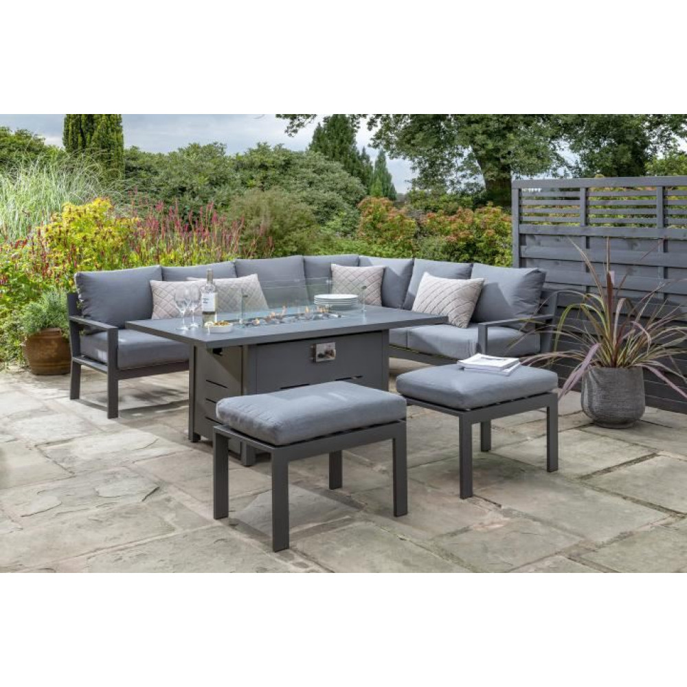 Norfolk Leisure Titchwell Fire Pit Corner Set
