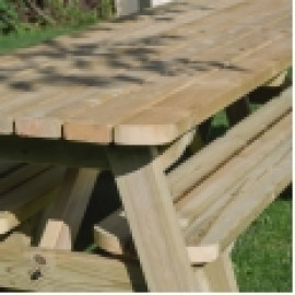 Oakham Rounded Picnic Table And Bench Set