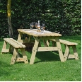 Oakham Rounded Picnic Table And Bench Set