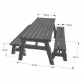 Oakham Rounded Picnic Table And Bench Set