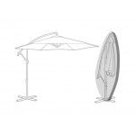 Oxford Premium Medium Canti-Lever Parasol Cover 54cm