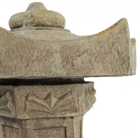 Pagoda Lantern Small 40cm Weathered Dark Stone Effect