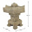 Pagoda Lantern Small 40cm Weathered Dark Stone Effect