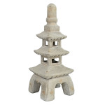 Pagoda Stack 79cm Weathered Light Stone Effect