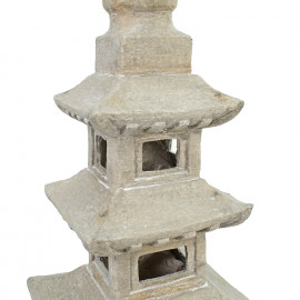 Pagoda Stack 79cm Weathered Light Stone Effect