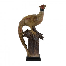 Pheasant Carved Wood Effect